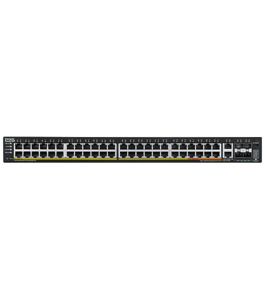 Коммутатор L3 Access Zyxel NebulaFlex Pro XGS2220-54FP, rack 19', 48xRJ-45: 1G PoE+ (8 из них PoE++), 2xRJ-45: 1/2.5/5/10G PoE++, 4xSFP+, бюджет PoE 960 Вт
