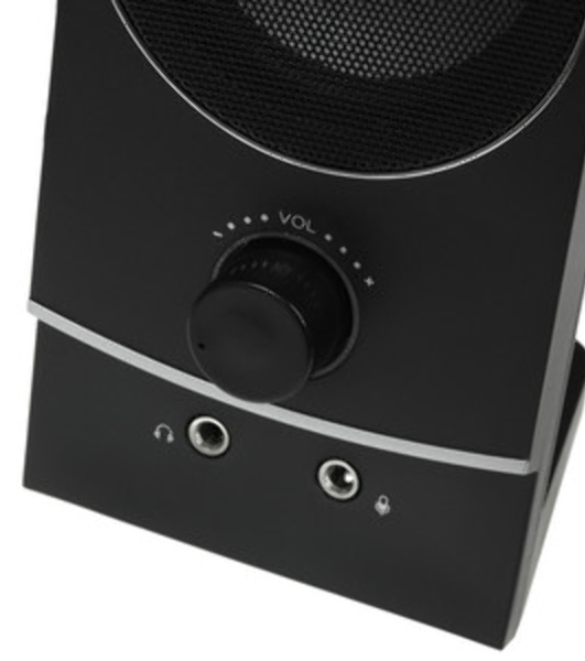 Акустическая система Oklick OK-118 2.0 черный 4Вт
