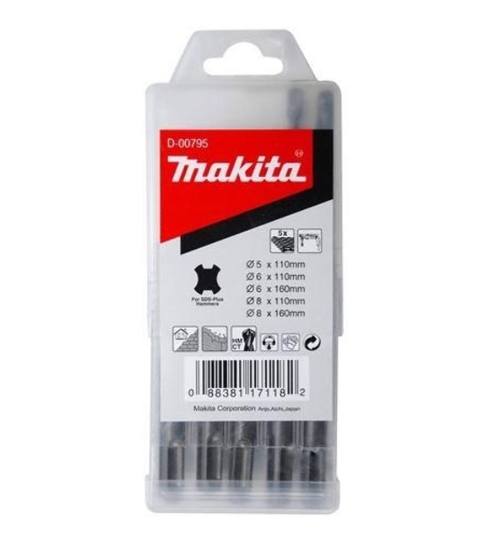 Набор буров Makita D-00795 по бетону (5пред.)
