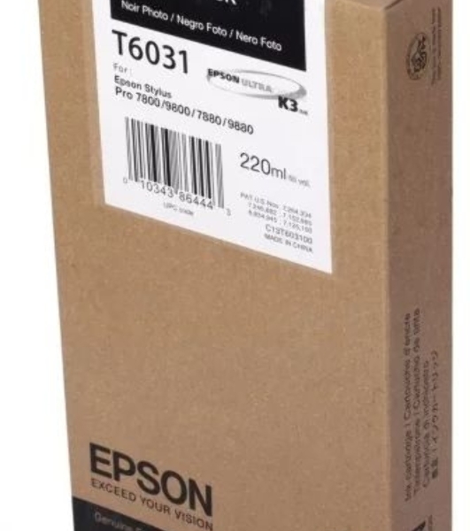 Картридж струйный Epson C13T603100 черный (220 мл) для Epson Sty Pro 7800/9800/7880/9880