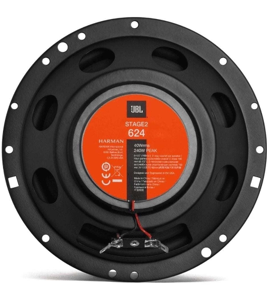 Колонки автомобильные JBL Stage2 624 (без решетки) 240Вт 91дБ 4Ом 16.5 см (6 1/2 дюйм) (ком.: 2 кол.) коаксиальные двухполосные