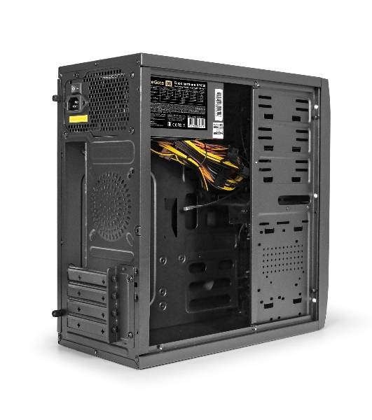 Компьютерный корпус Minitower ExeGate mEVO-7807-XP450 (mATX, БП XP450 с вент. 12см, 1*USB+1*USB 3.0, черный, 1 вент. 12см с RGb подсветкой)
