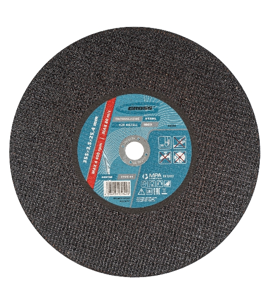 Круг отрезной по металлу Gross 355 x 3,5 x 25,4 мм, WA24TBF