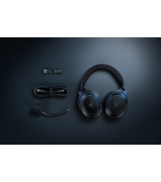 Гарнитура Razer Barracuda X Chroma чёрный, беспроводная, радиоканал, до 70 ч, съёмный микрофон, подсветка