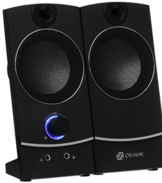 Акустическая система Oklick OK-118 2.0 черный 4Вт