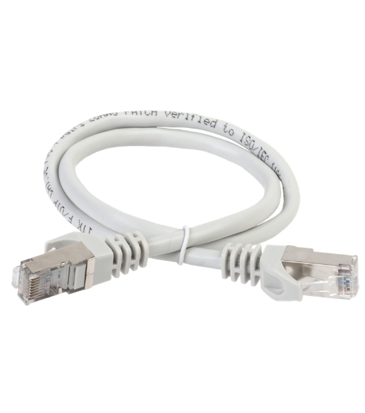 Коммутационный шнур ITK PC01-C5EF-2M (патч-корд), cat.5e FTP, 2м, серый