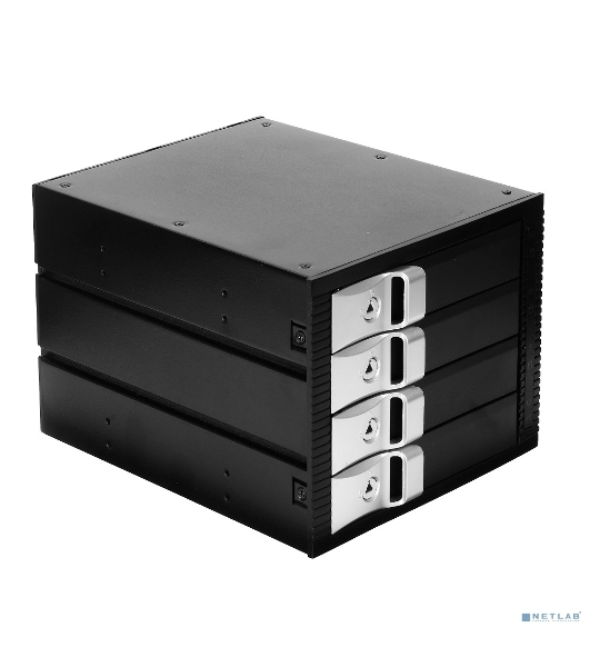 Корзина для HDD ExeGate EX264645RUS HS435-01 (универсальная, на 4*3,5' SATA/SAS HDD, занимает 3*5,25' отсека)