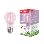 Фитолампа филаментная для растений Rexant Груша A60 11.5 Вт 1150 Лм 0.25% Blue 440-470Nm 0.75% Red 630-670NmK E27 прозрачная колба, фото4