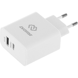 Сетевое зарядное устройство Digma DGW3D 3A PD+QC белый