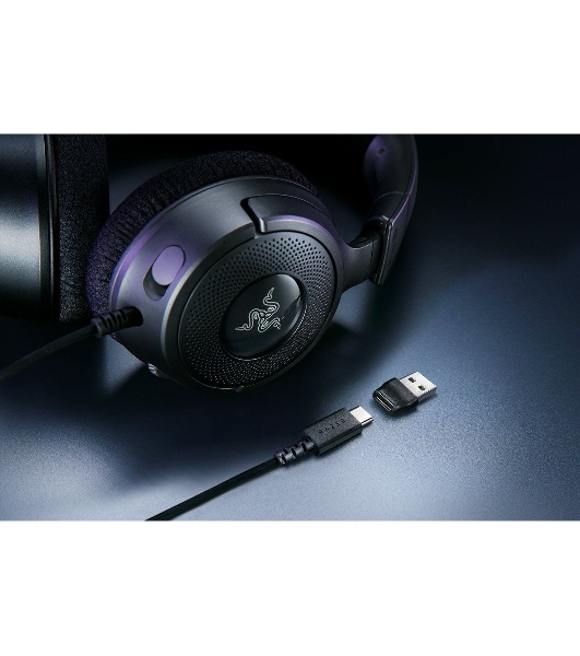 Гарнитура Razer Kraken V4 X чёрный, проводная, подсветка