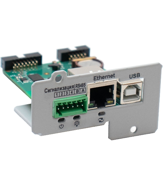 Плата расширения ШТИЛЬ: Ethernet, USB,конт 3 шт,SNMP/Modbus TCP/HTTP/SMTP/NTP/протокол Штиль, Е- mail/Trap-сообщ