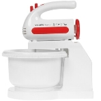 Миксер Viconte VC-352 Coral вращающаяся чаша мощность 300 Вт крючки для замешивания теста, венчик для взбивания специальное место для насадок кнопка отсоединения насадок, фото4