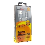 Кабель USB2.0 Cablexpert CC-G-mUSB02Gy-0.5M, AM/microB, серия Gold, длина 0.5м, титан, блистер, фото2