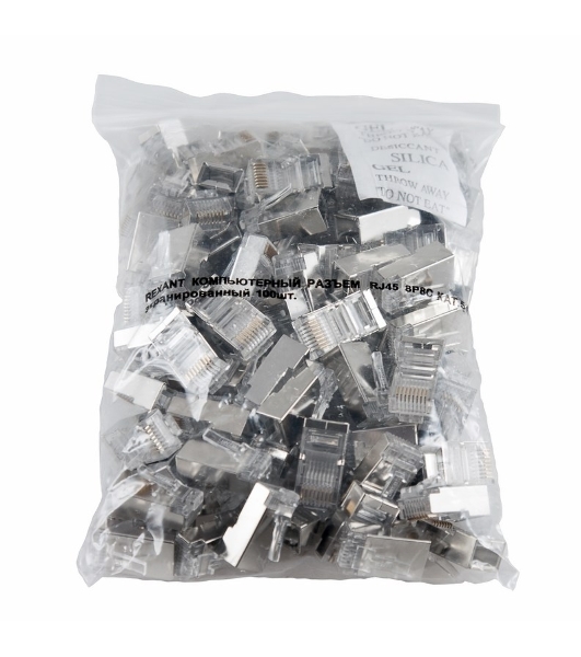 Разъем RJ-45 Rexant (8P8C) под витую пару, FTP, cat.5e