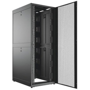 Шкаф телекоммуникационный C3 Solutions 42U 600x1200, черный, дверь перф.
