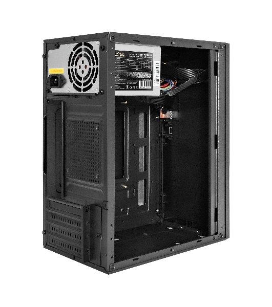 Компьютерный корпус Minitower ExeGate BAA-303U-AAA450 (mATX, БП AAA450 с вент. 8см, 2хUSB+1хUSB 3.0, HD Audio, черный)
