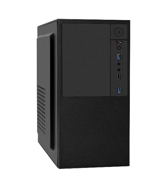 Компьютерный корпус Minitower ExeGate BAA-308U2-AAA450 (mATX, БП AAA450 с вент. 8см, 1хUSB+2хUSB 3.0, HD Audio, черный)