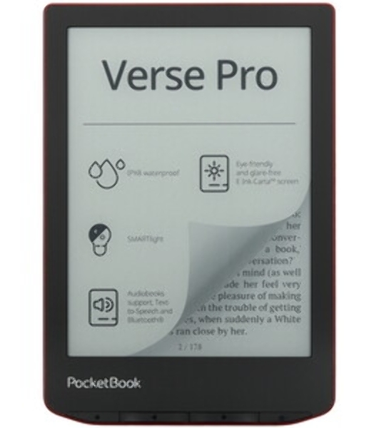 Электронная книга PocketBook 634 Verse Pro Passion Red (PB634-3-WW)