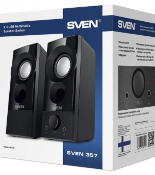 Акустическая система SVEN 357, черный (6 Вт, питание USB)
