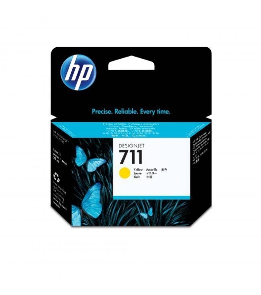 Картридж струйный HP №711 CZ132A желтый для HP DJ T120/T520 (29мл)