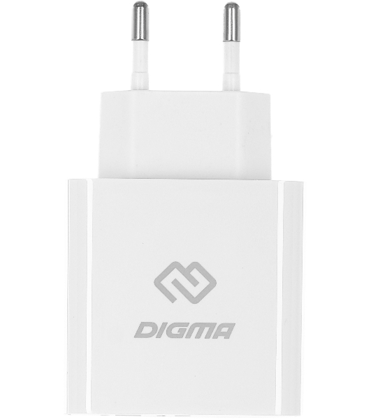 Сетевое зарядное устройство Digma DGW3D 3A PD+QC белый