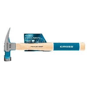 Молоток-гвоздодер Gross 10418 American hickory 450г, угол 75, магнит, обрезиненная рукоятка
