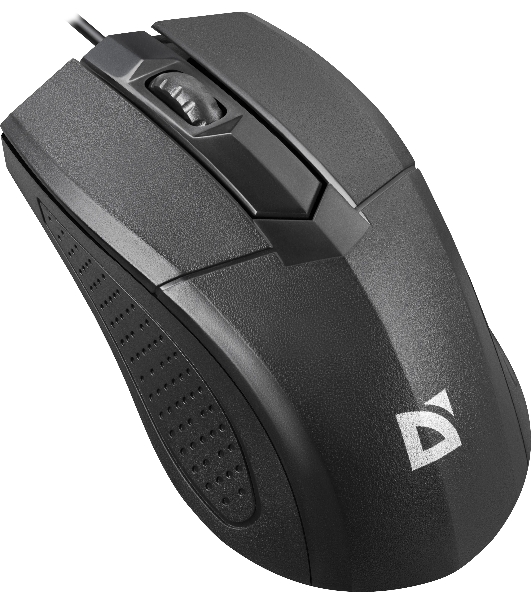 Мышь проводная Defender Optimum MB-270 черный, 1200 dpi, USB, кнопки - 3
