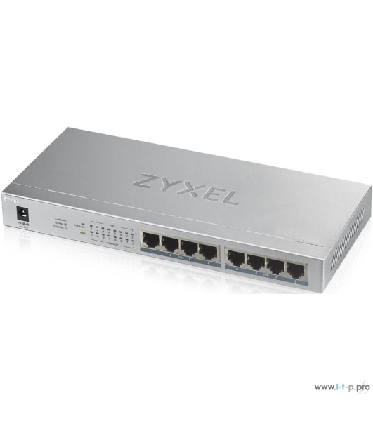 Коммутатор Zyxel GS1008HP Switch PoE +, 8xGE PoE +, tabletop, metal, silent, budget PoE 60 W