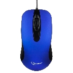 Мышь проводная Gembird MOP-400-B синий, 1000 dpi, USB, кнопки - 3, фото 1
