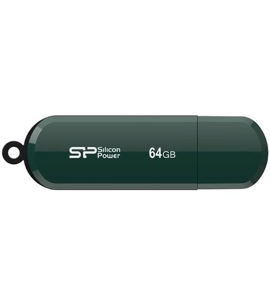 Флешка USB 64 Gb Silicon Power Lux Mini 320, USB 2.0, зеленый