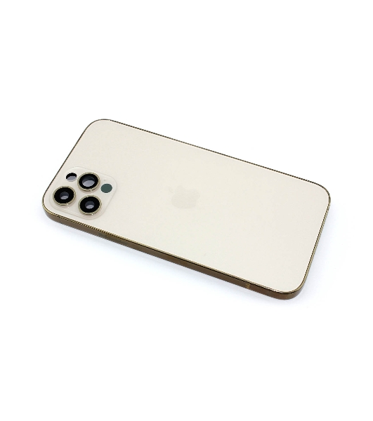Задняя крышка (корпус) в сборе с рамкой для Apple iPhone 12 Pro золотой