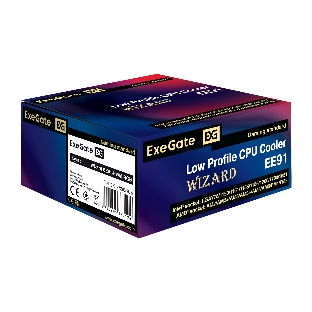 Кулер для процессора ExeGate Wizard EE91-PWM.RGB серебристый, 90 мм, алюминий, 2400 об/мин, 24 дБ, 4 pin, 75 Вт, 48 мм