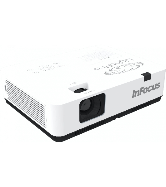 Проектор INFOCUS IN1034 3LCD, 4800 lm, XGA (1024x768), 50000:1, 1.481.78:1,3.5мм in,Composite video,Component,VGA IN х2, HDMI IN, Audio in(RCAх2), USB-A, USB B х2, VGA out, Audio 3.5мм out, лампа 20000ч.(ECO mode), RJ45,RS232, 1x16W, 31дБ, 3,3 кг