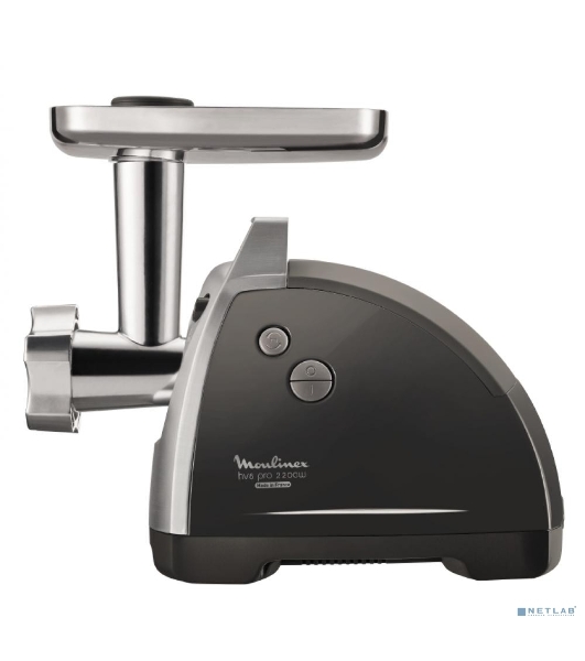 Мясорубка электрическая Moulinex ME688832 черный, 2200 Вт, 4.5 кг/мин, реверс, насадки - 6