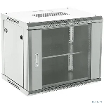 Настенный шкаф Rexant RAL 7035 19' 9U 600×450×501 (ШxГxВ), дверь стекло, металлическая задняя стенка, боковые съемные стенки, фото2