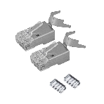 Разъем RJ-45(8P8C) под витую пару, FTP, CAT 6А, блистер 2шт. REXANT, фото 1