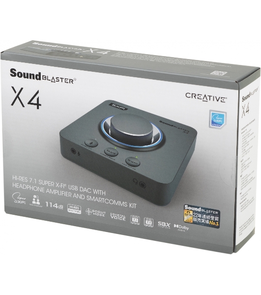 Звуковая карта Creative USB Sound Blaster X 4 WW (SB-Axx1) 7.1 Ret