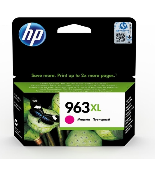 Картридж струйный HP 963XL 3JA28AE пурпурный увеличенной емкости (1600 стр) для HP OfficeJet Pro 901x/902x