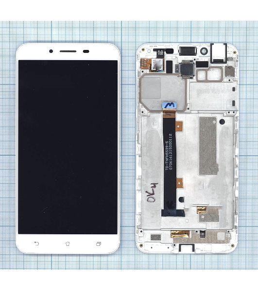 Дисплей для Asus ZenFone 3 Max ZC553KL белый с рамкой