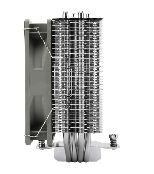Кулер для процессора Thermalright Assassin Spirit 120 V2 серебристый/черный/серый (4-pin PWM, 154мм, Al/Cu, 4x6мм, 1x120мм, 66.17CFM, 25.6dBA, 1500RPM, S: 1851/1700/1200/115X, AM5/AM4)