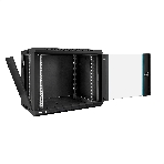 Шкаф телекоммуникационный 19' настенный 9U ExeGate EC-WM-9U.450.G.BLACK (19', 9U, 600x450x500 мм (ШхГхВ), передняя дверь закаленное стекло, съемные боковые панели, пыле- и влагозащита IP23, черный RAL 9004), фото13
