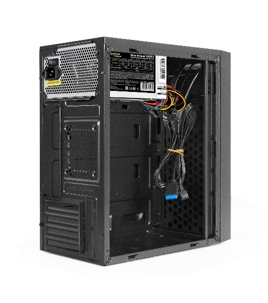 Компьютерный корпус Minitower ExeGate BAA-114U2-UNS450 (mATX, БП UNS450 с вент. 12см, 1хUSB+2хUSB 3.0, аудио, черный)