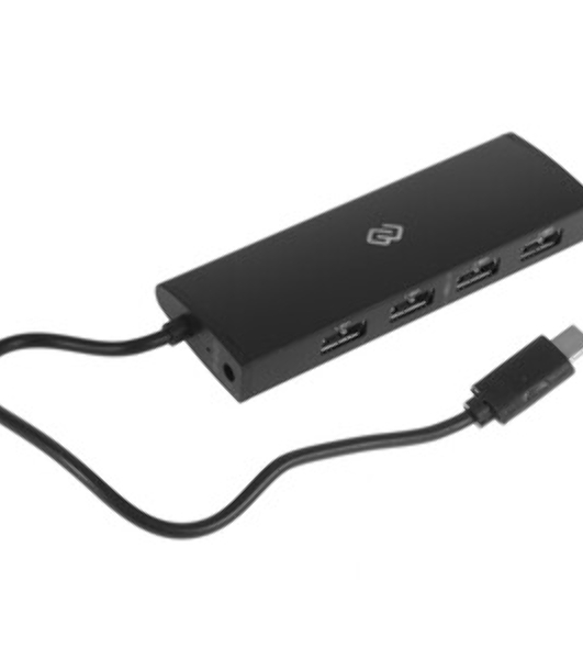 USB-разветвитель Digma DHUB-4USB-C-2.0, USB-C, USB 2.0 4порта, USB