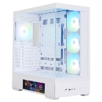 Компьютерный корпус ZALMAN P40 DS, ATX, белый, WINDOW, 9.1-inch LCD screen, 2xCombo(2.5” or 3.5”), 1x2.5”, 1xUSB TYPE-C, 2xUSB 3.0, SIDE 3x120мм ARGb, REAR 1x120мм ARGb, фото8