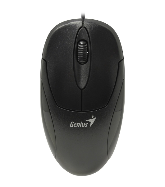 Мышь проводная Genius XScroll V3 черный, 1000 dpi, USB, кнопки - 3