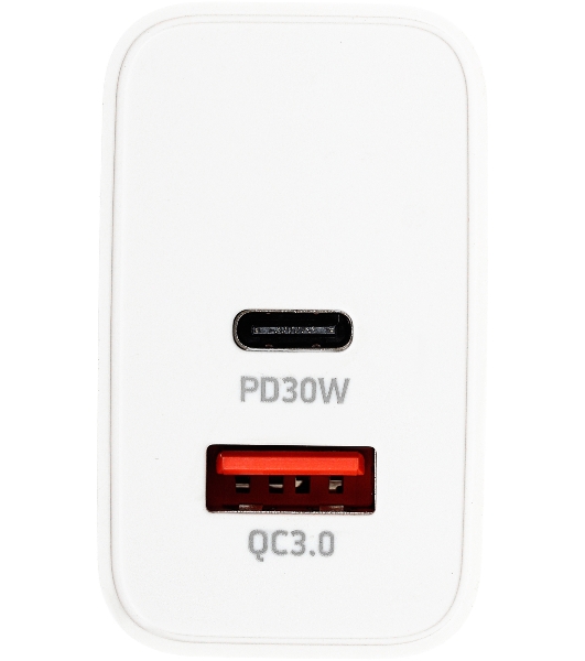 Сетевое зарядное устройство Digma DGW3D 3A PD+QC белый