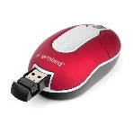 Мышь беспроводная Gembird MUSW-605 красный, 1200 dpi, радиоканал, USB, кнопки - 3, фото3
