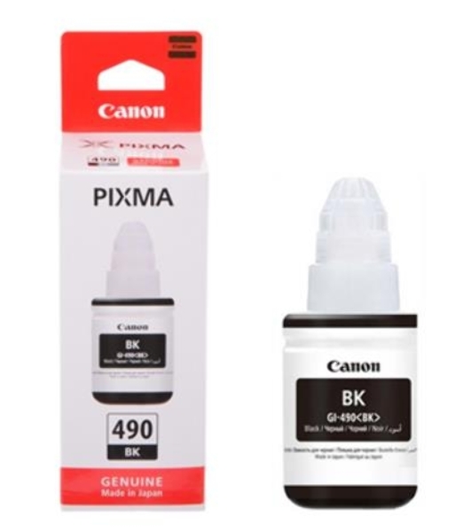 Чернила Canon GI-490BK 0663C001 черный для Canon Pixma G1400/2400/3400 (135мл)