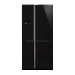 Холодильник Sharp SJ-FS97VBK черное стекло трехкамерный 393/207 л морозилка снизу, фото8