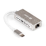 Кабель-адаптер ExeGate EXE-725C-45 (USB3.0 Type-C --> 1xRJ45 UTP 100Mbps/1000Mbps/2.5Gbps, Realtek Chipset RLT8156, корпус алюминиевый, серебристый), фото2